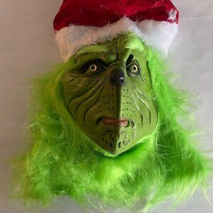 The Grinch Santa Hat Full Face Mask